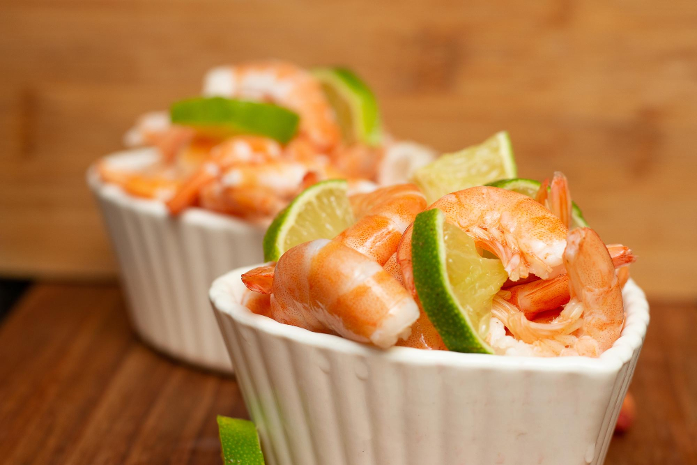 verrine de crevettes